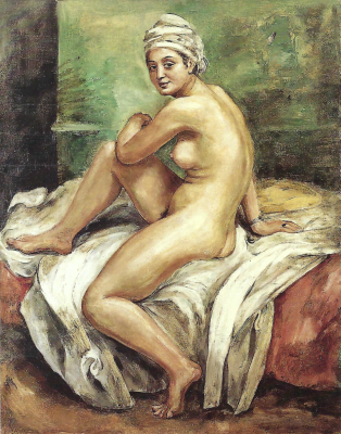 Femme nue assise